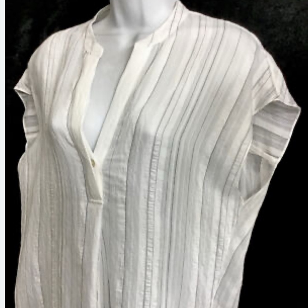 Vince Pinstripe Top Sz M
